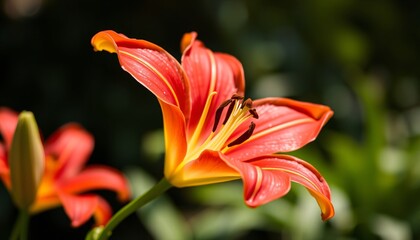 Close Up of Lily Flower in Natural Light