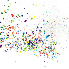 confetti png. Gold confetti falls from the sky. transparent PNG