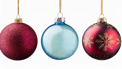 set of christmas balls