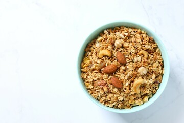Delicious granola on the table