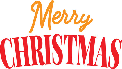 Festive Vector Art Merry Christmas Calligraphy with a Light Background.