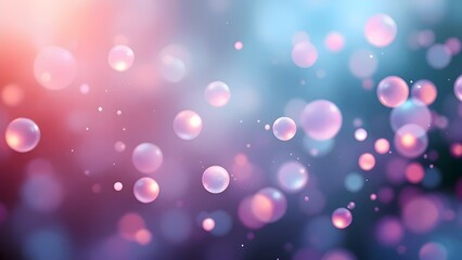 Abstract Bubbles: Soft Color Palette Background