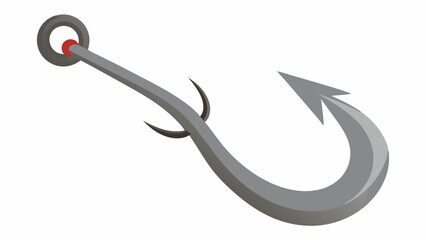 Big Fish Hook isolated on white background.