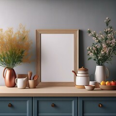 Shabby Chic Kitchen Frame Mockup