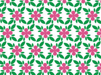 pink flowers on a white background.