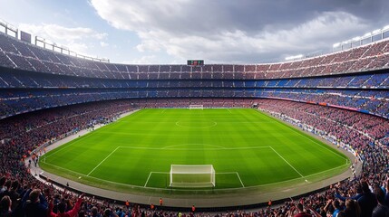 Obraz premium Fans Cheering in a Vibrant Stadium Atmosphere