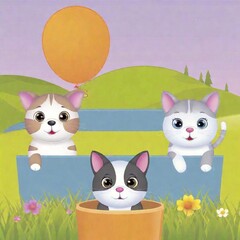 cute animals in the garden