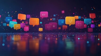 AI-driven avatars interacting in dynamic virtual chatrooms during a digital event