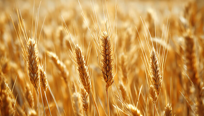 Fototapeta premium Wheat, illustrated wheat, harvesting wheat - cereal, wheat ready for harvest, harvesting wheat in summer 