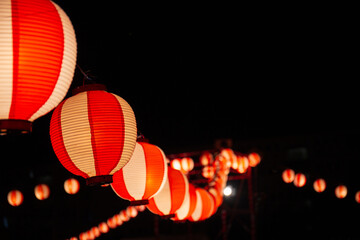 子どもの頃の記憶に残っている提燈と夏祭りの風景