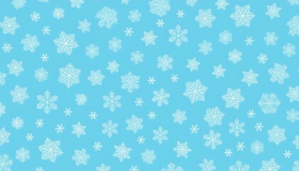 christmas background - minimalist blue winter snowflake wallpaper pattern