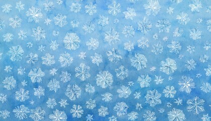 christmas background - minimalist blue winter snowflake wallpaper pattern