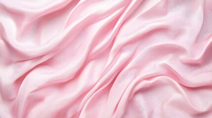 Obraz premium Soft Pink Fabric with Smooth Drapes and Subtle Texture
