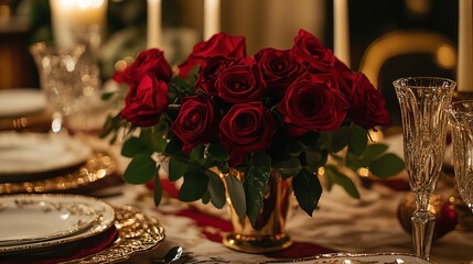 Naklejka premium Christmas Table