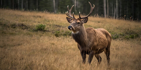 Fototapeta premium animals in national park, wildlife, created by Generative AI