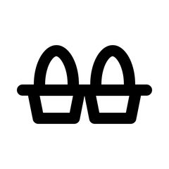 Egg Box Line Icon
