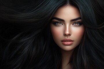 Fototapeta premium Stunning and Beautiful Girl: Explore Beauty, Style, and Confidence
