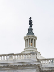 The bronze Statue of Freedom