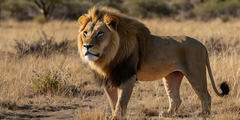 Naklejka premium animals in national park, wildlife, created by Generative AI