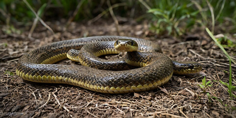 Obraz premium animals in national park, wildlife, created by Generative AI