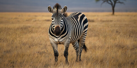 Naklejka premium animals in national park, wildlife, created by Generative AI