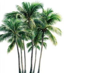 Lush Palm Trees with Green Foliage