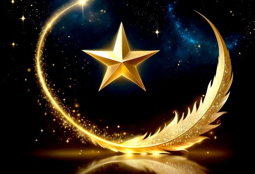 Fototapeta goldener stern