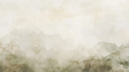 Abstract horizontal watercolor background. Hand drawn vector texture. Brush stroked painting pastel color watercolour