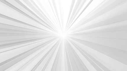 Fototapeta premium Abstract White Light Burst with Converging Lines