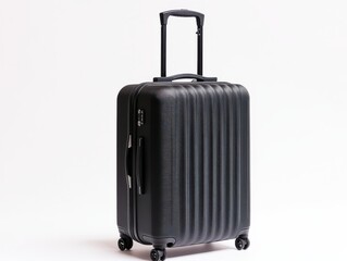 Fototapeta premium Sleek Modern Black Travel Luggage for Adventurers