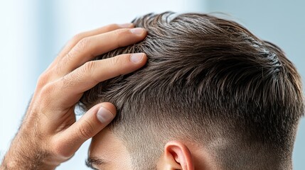 Stylish haircut at the barber salon, professional grooming for the modern man