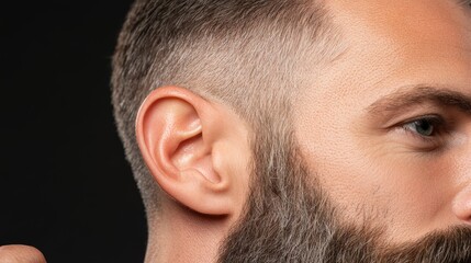 Fototapeta premium Confident businessman in corporate setting, a portrait of professionalism, leadership, and success in the modern workplace