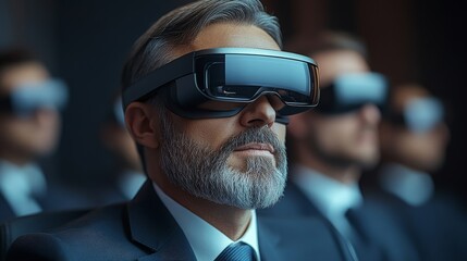 AR glasses show virtual assistant avatars guiding users in a tech trends conference