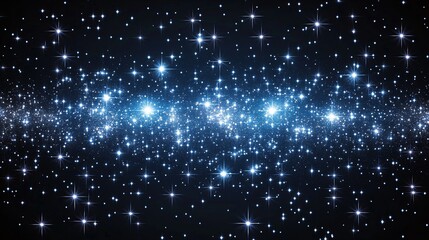 Obraz premium Sparkling Night Sky Celestial Galaxy Cosmic Background Starry Wallpaper