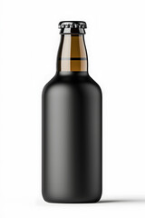 Beer bottle mock up, isolated on white background