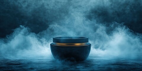 Cream jar Commercial poster Product photography cool 