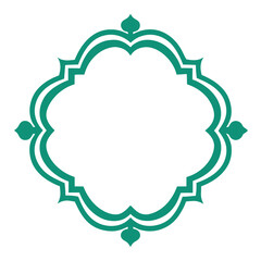 Simple decorative frame border with ornament