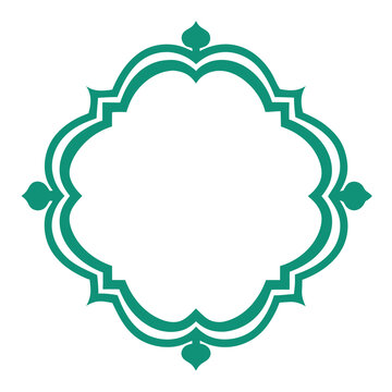 Simple decorative frame border with ornament