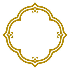 Simple decorative frame border with ornament