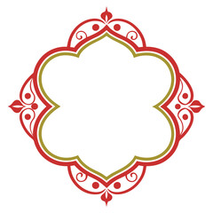 Simple decorative frame border with ornament