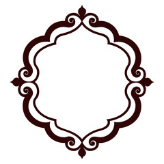 Simple decorative frame border with ornament