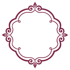 Simple decorative frame border with ornament