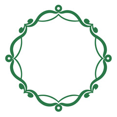 Simple decorative frame border with ornament