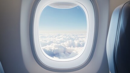 Airplane Window View