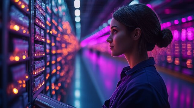 Virtual assistant avatars provide guidance in a modern warehouse environment during operation hours