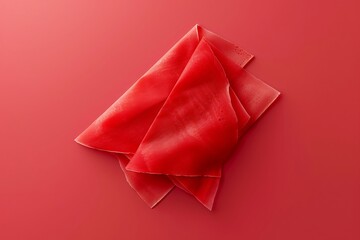 red ribbon on a white background