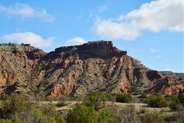 Scenic view of Caves Trail in Palo Duro Canyon State Park, Texas