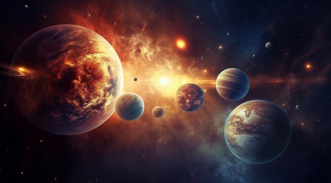 planets in the spache, planets in the dark