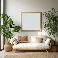 Boho Living Room - Frame Mockup