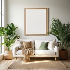Boho Living Room - Frame Mockup